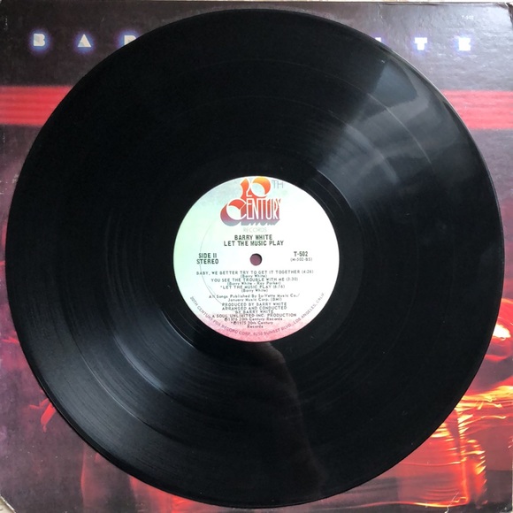 Barry White Let The Music Play Vinyl Lp '76 - Picture 7 of 8